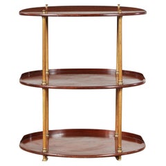 Antique Oval Campaign Etagere