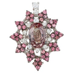 Oval Capella Star Color Changing Shift Change Pink Tourmaline Ring 14 Karat Gold