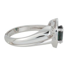 Oval Capella Star Natural Color Change and Diamond Fashion Ring 14 Karat Gold