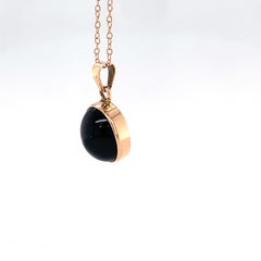 Oval Cat’s Eye 14K Yellow Gold Pendant