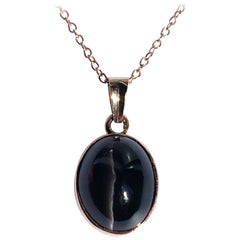 Oval Cat’s Eye 14K Yellow Gold Pendant