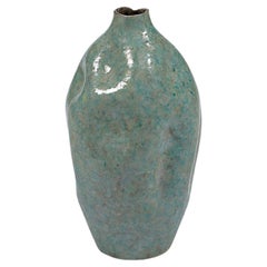 Oval ceramic vase by Marcello Fantoni