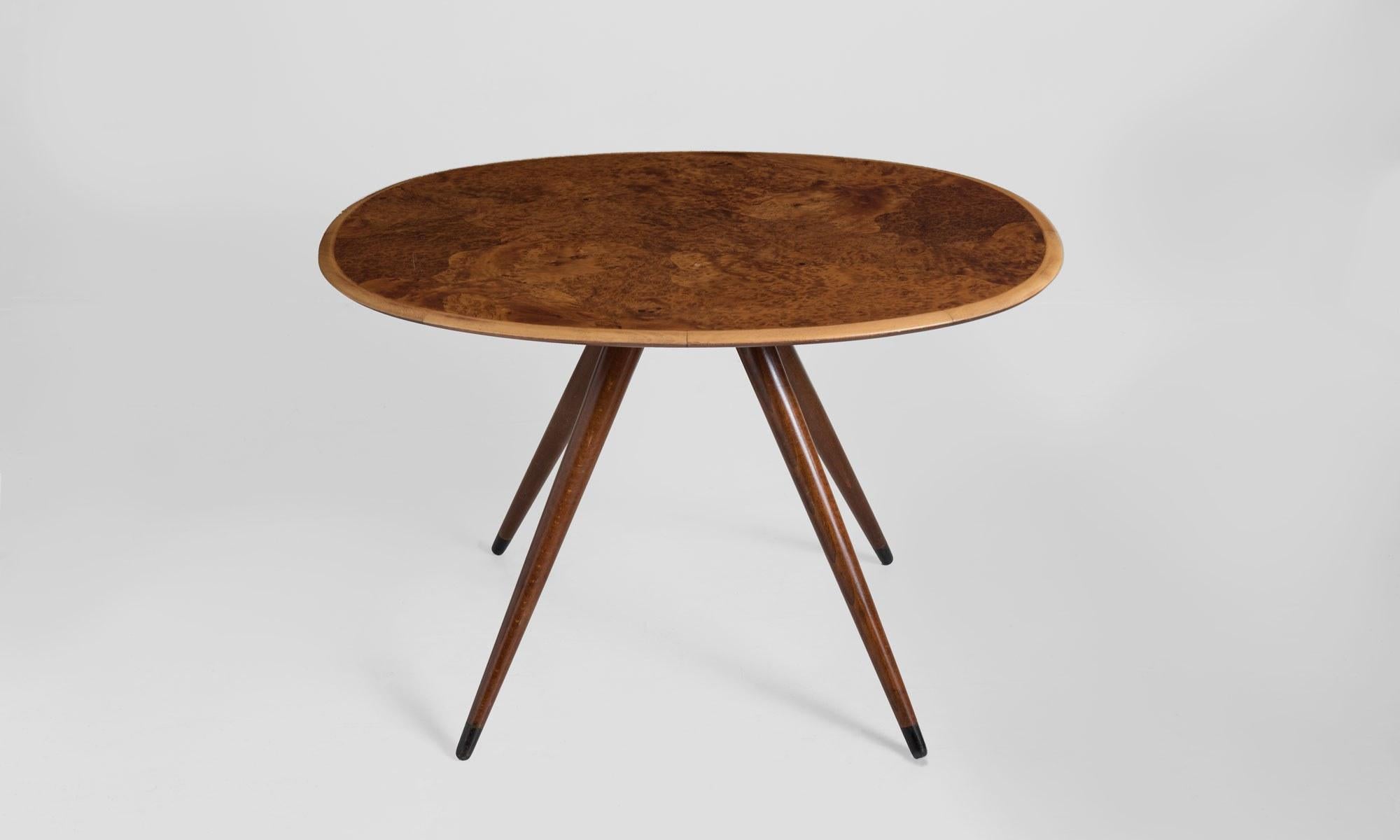 Oval Coffee Table by David Rosen, Denmark, circa 1960 In Excellent Condition In Culver City, CA