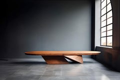 Sculpted by NONO Solace 16: Geometric Design, Solid Walnut, Heavy Base