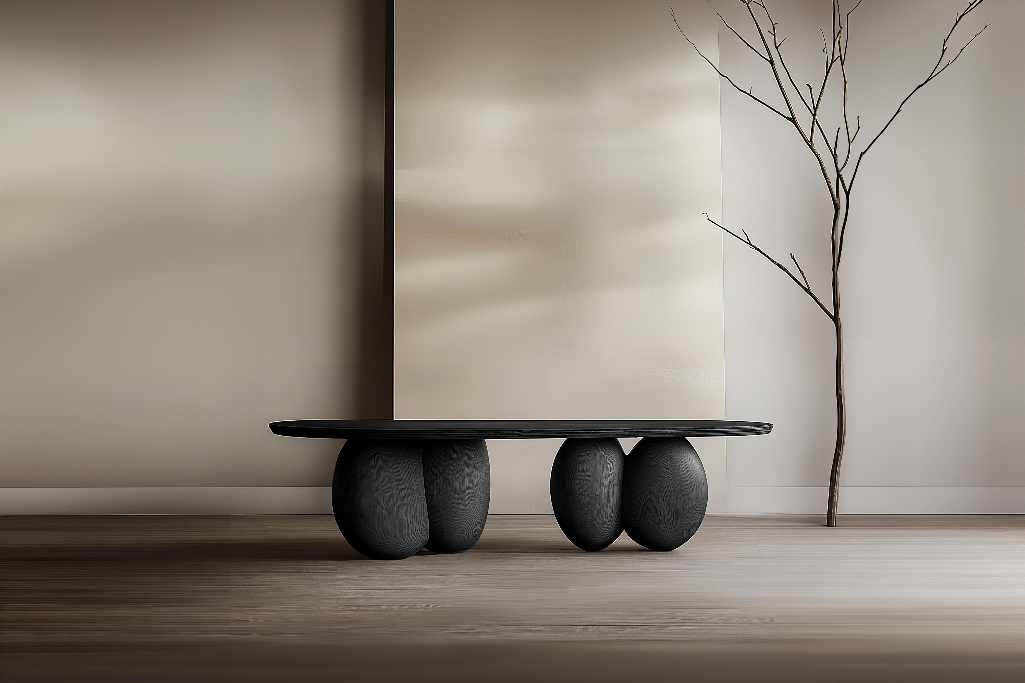 Bois de feuillus Table basse ovale Serie 62 - Sereno by Joel Escalona en vente