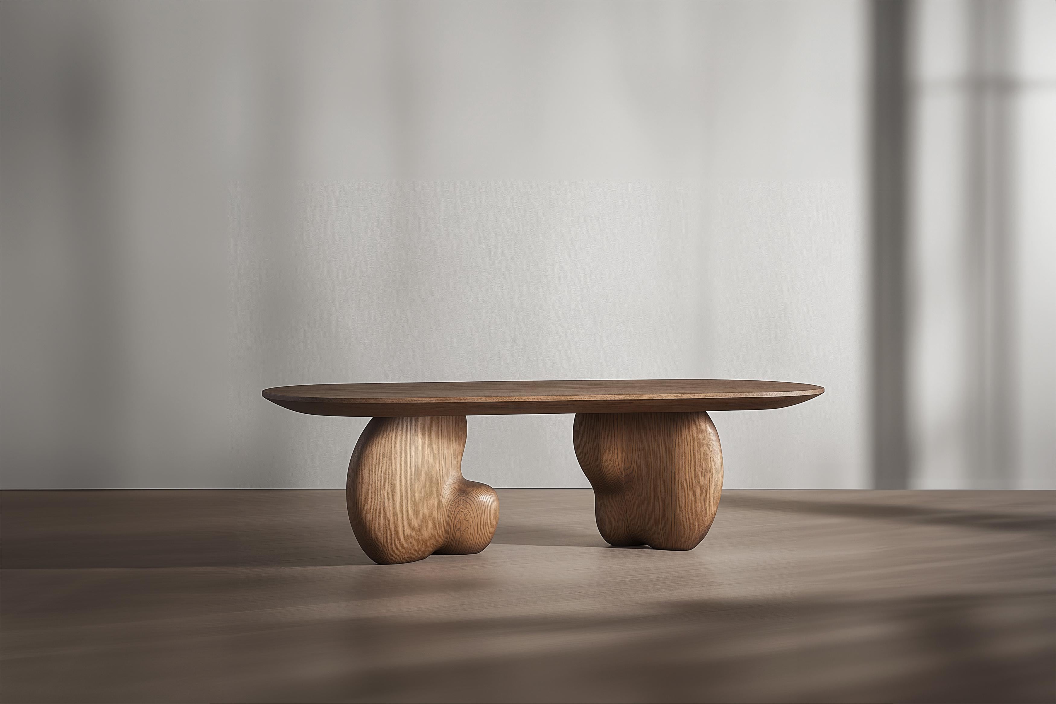Brutalisme Table basse ovale Serie 70 - Sereno by Joel Escalona with Minimalist Design en vente
