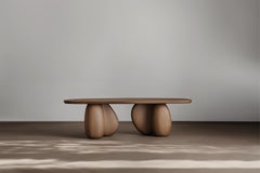 Oval Coffee Table Serie 83 – Sereno by NONO with Sculptural Pebble Legs