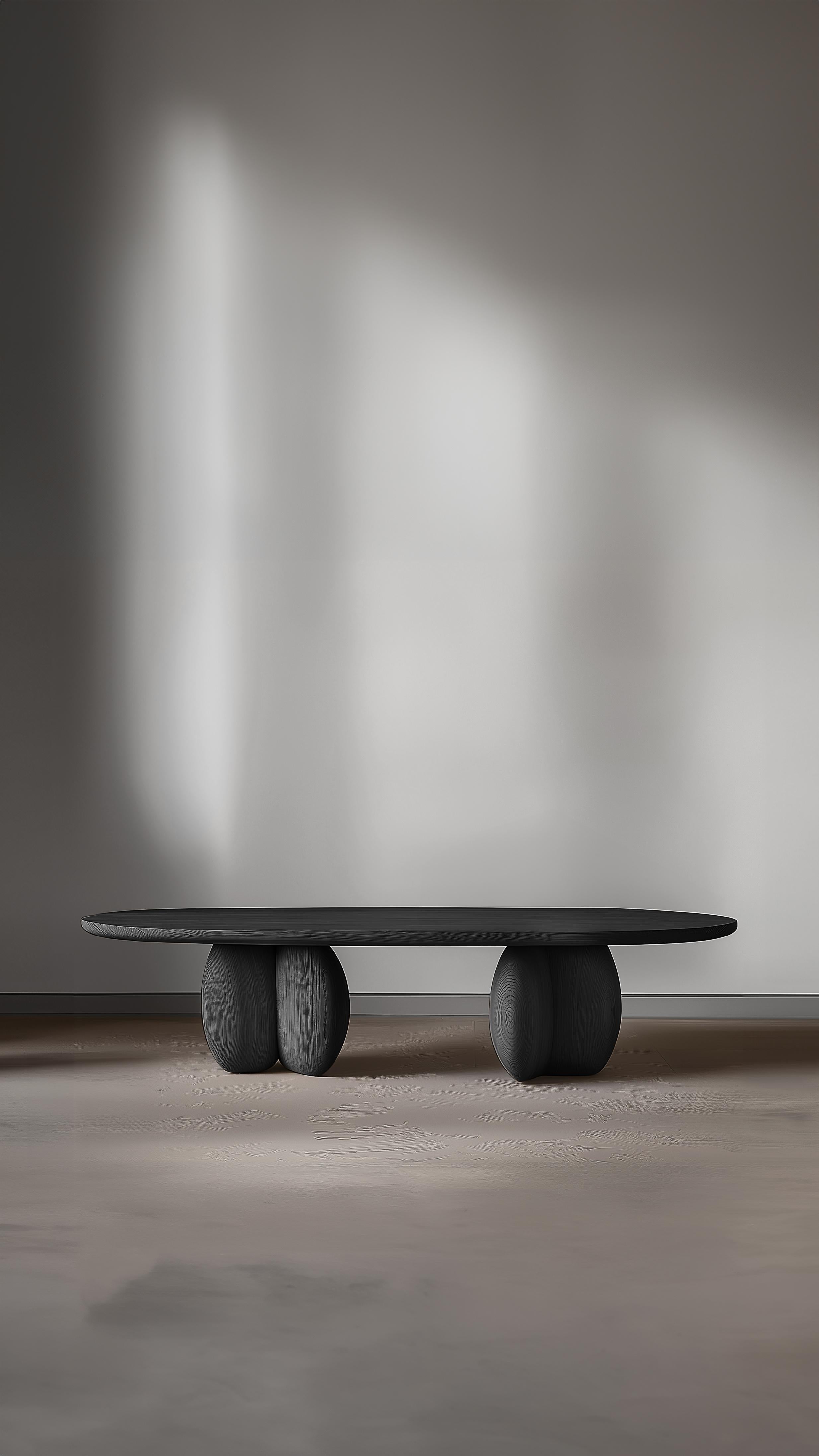XXIe siècle et contemporain Table basse ovale Serie 94 - Sereno by Joel Escalona in Solid Wood Design en vente