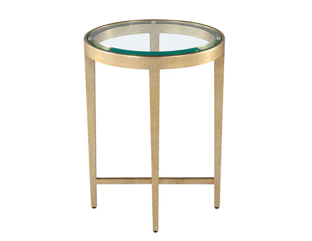 Table à boire contemporaine ovale en or en vente 6