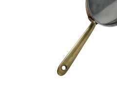Oval Copper Fishor Gratin Pan with Brass Handle