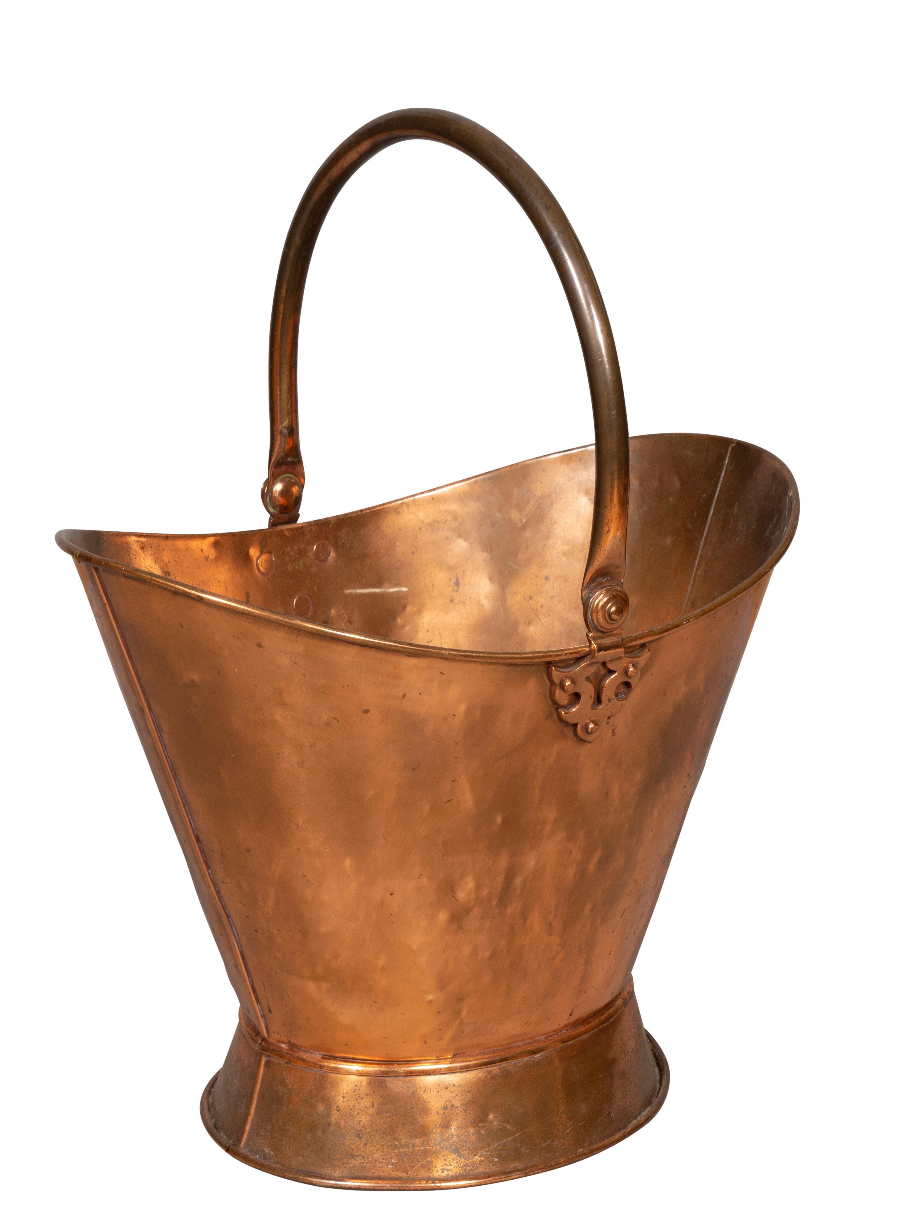 English Oval Copper Pail