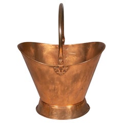 Antique Oval Copper Pail