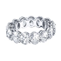 Oval Cut 3 Carat Diamond Eternity Band 950 Platinum