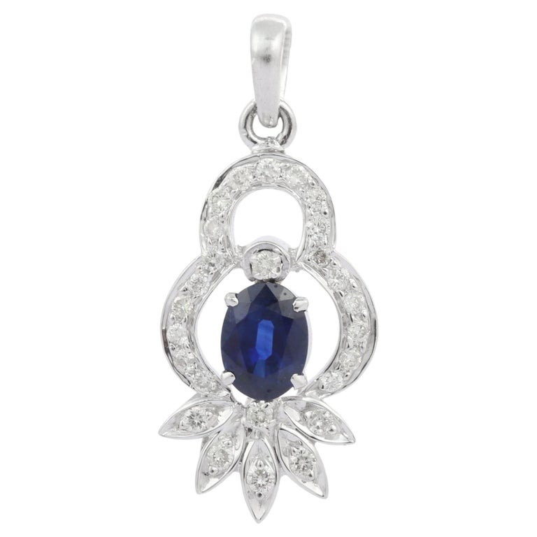 Lytton Blue Sapphire Oval Charm