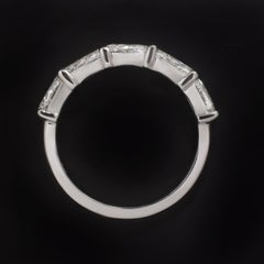 Oval Brilliant Cut Diamond Band Wedding Eternity Band Ring