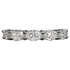 Oval Brilliant Cut Diamond Band Wedding Eternity Band Ring