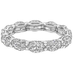 Oval-Cut Diamond East-West Eternity Band 
3.78 Carat
