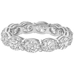 Oval-Cut Diamond East-West Eternity Band 
4.51 Carat
