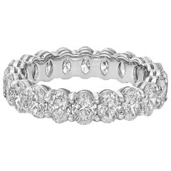 Oval-Cut Diamond Eternity Band '3.77 Carat'