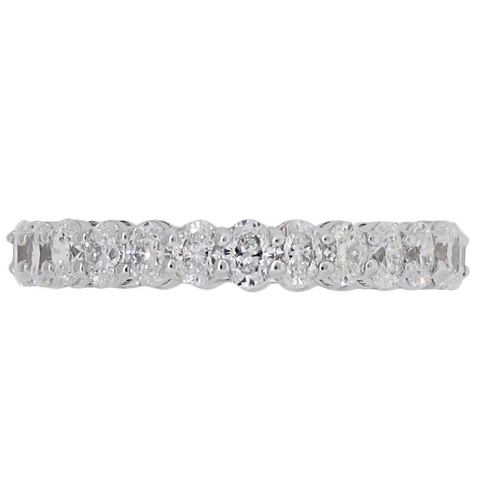 Oval Cut Diamond Eternity Band