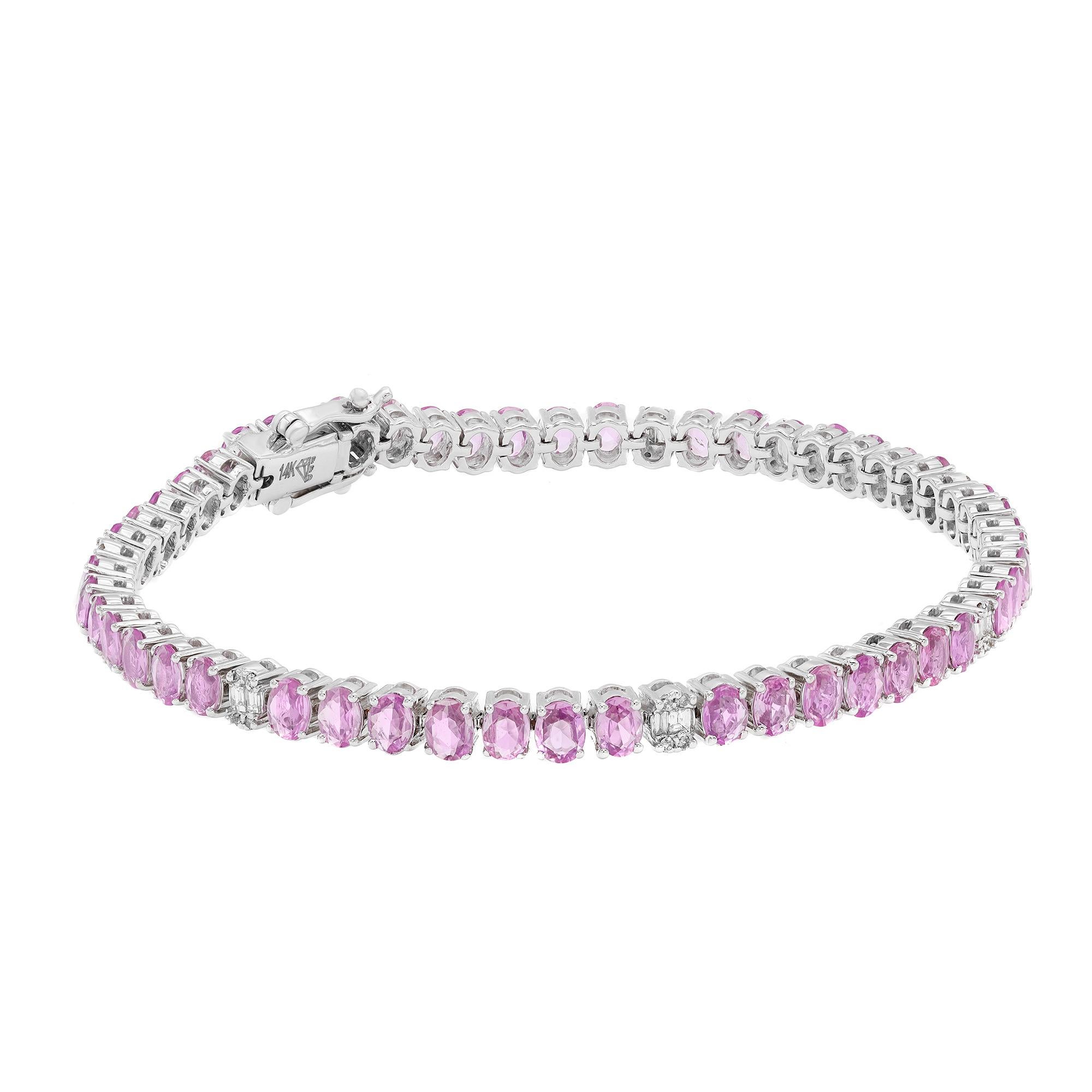 oval diamond tennis bracelet