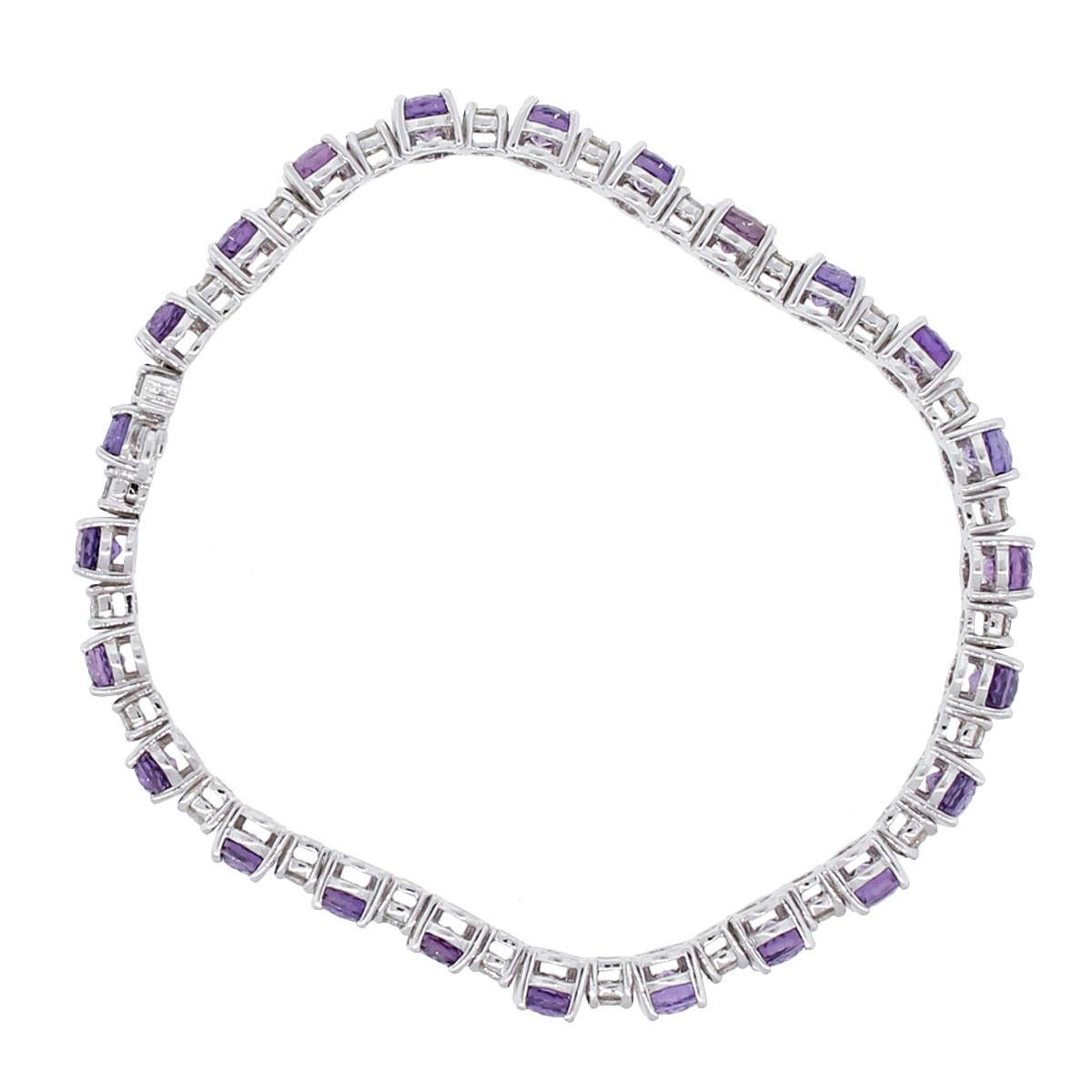 purple sapphire bracelet