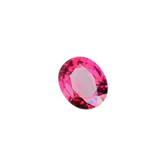 Oval Cut Raspberry Red Color Rhodolite Garnet Faceted Gemstone for Fine Jewelry