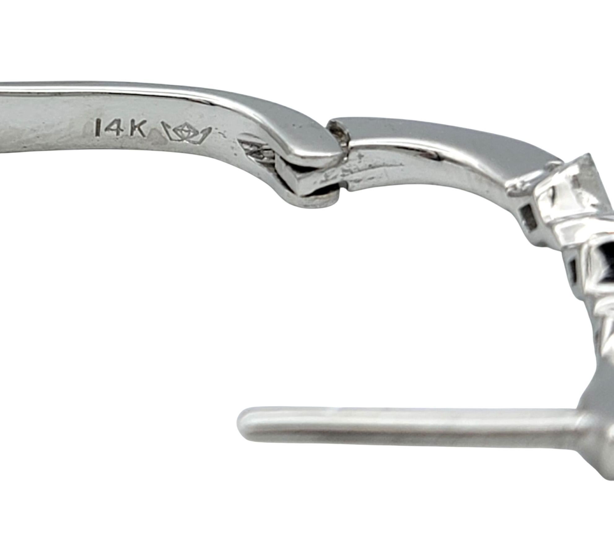 Boucles d'oreilles convertibles pendantes en or 14 carats avec rubis de taille ovale et diamants multiples en vente 2