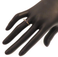 Oval Cut Sapphire 9 Karat Rose Gold Ring Handcrafted in Italy