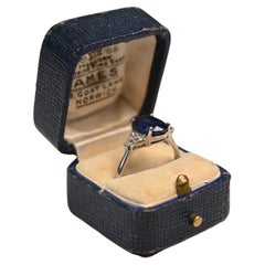 Oval Cut Sapphire Engagement Ring. 4.60ct Sapphire Trillion Cut Diamond Platinum