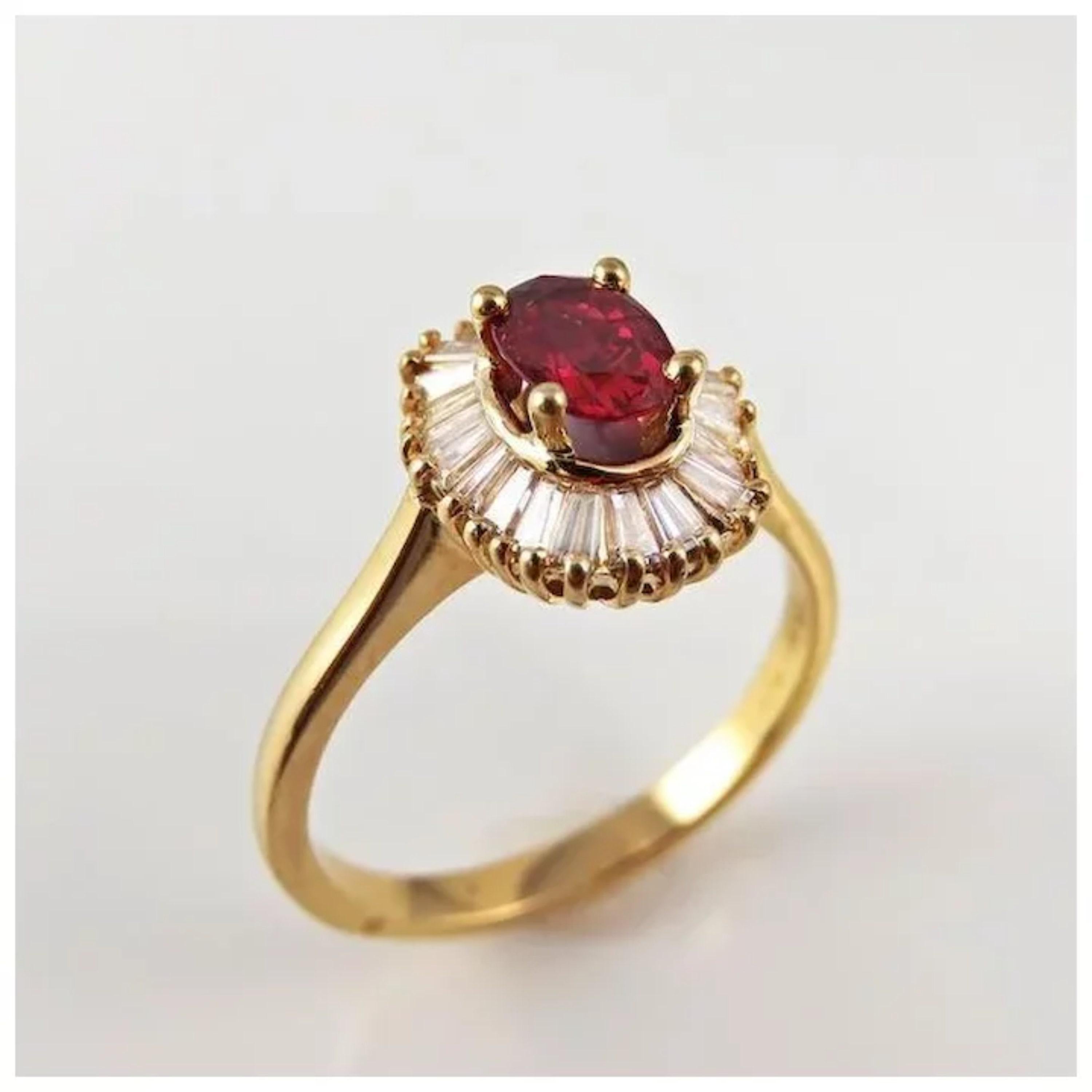 For Sale:  Certified 2.6 Carat Ruby Diamond Engagement Ring Halo Ruby Diamond Cocktail Ring 2