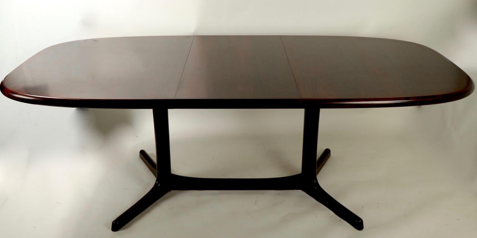 Oval Danish Modern Dining Table by Dyrlund with 2 Leaves 3