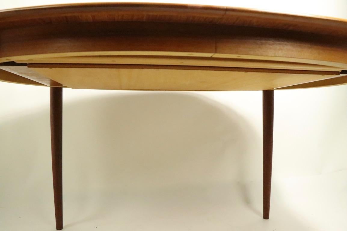 Scandinavian Modern Oval Danish Modern Dining Table by Gudme Mobelfabrik