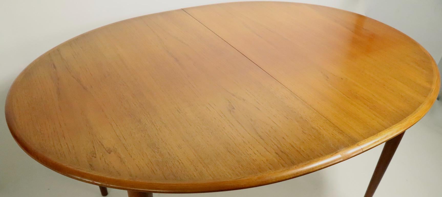 20th Century Oval Danish Modern Dining Table by Gudme Mobelfabrik