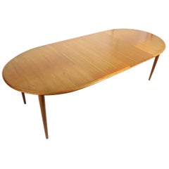 Oval Danish Modern Dining Table by Gudme Mobelfabrik