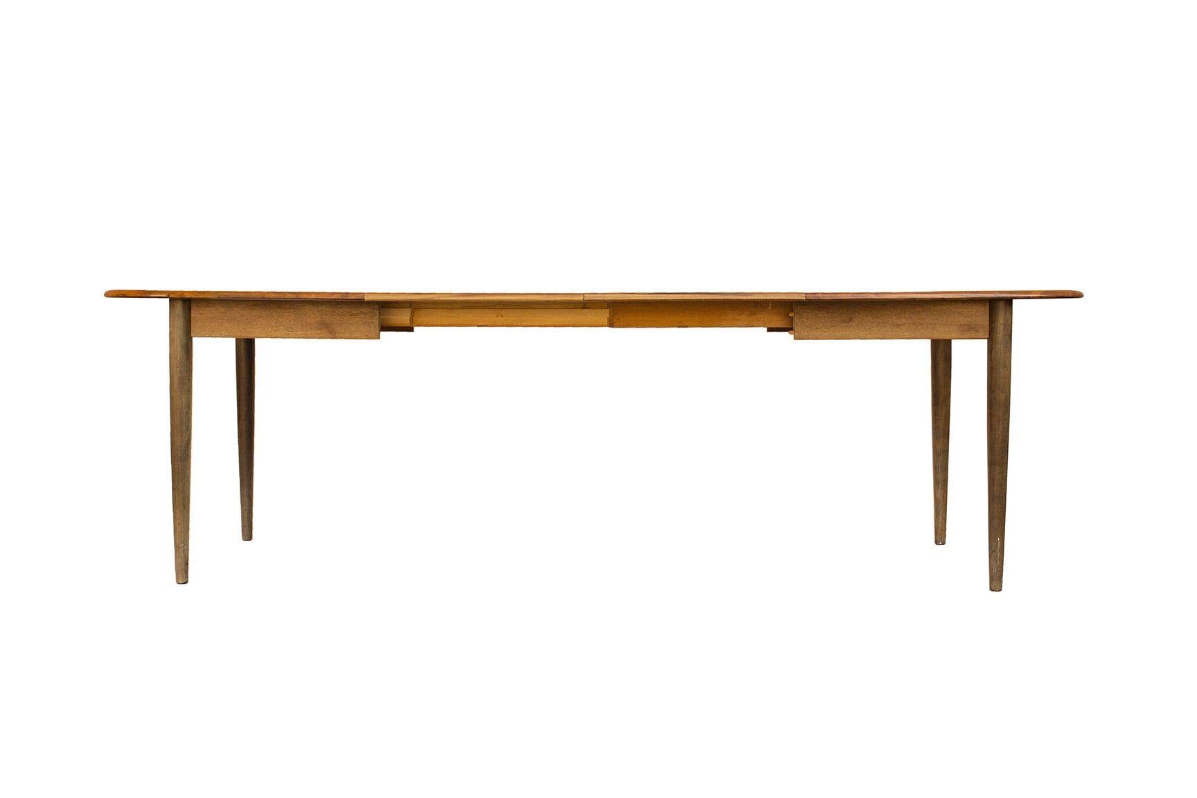 Oval Danish Teak Dining Table with 2 Leaves by Gudme Mobelfabrik 5