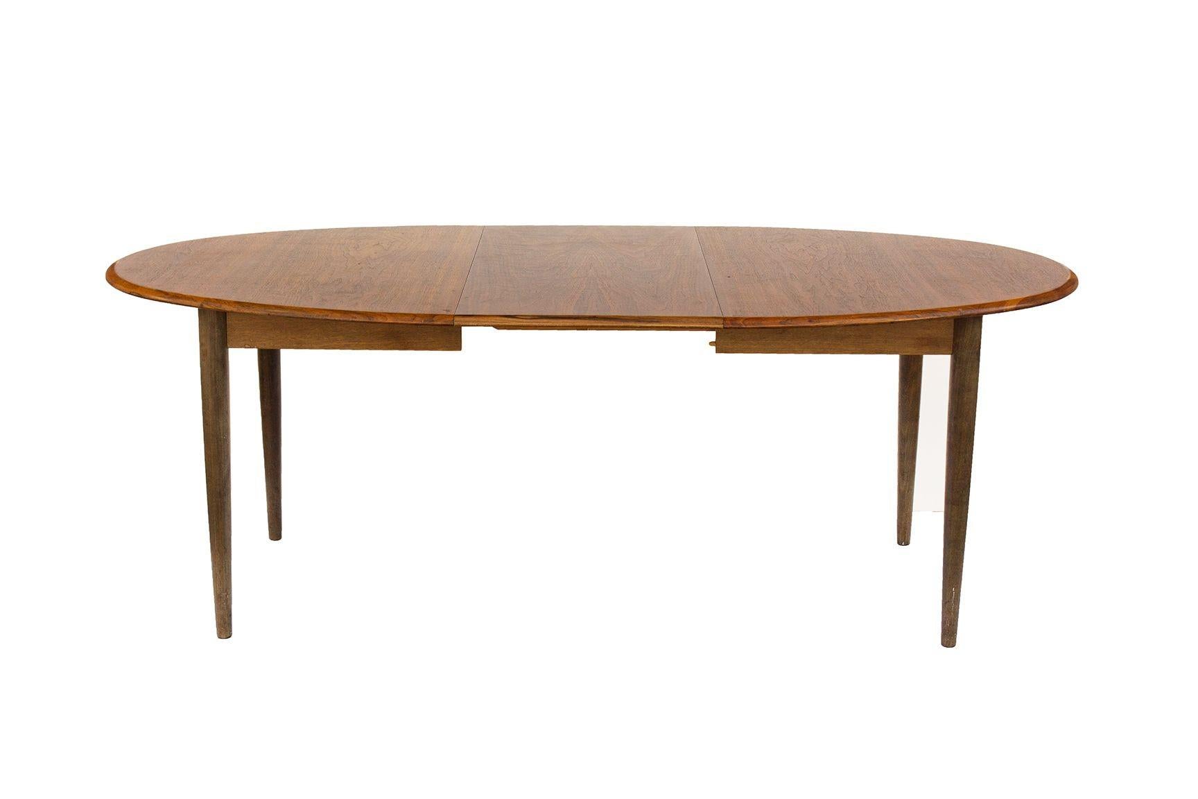 Oval Danish Teak Dining Table with 2 Leaves by Gudme Mobelfabrik 1
