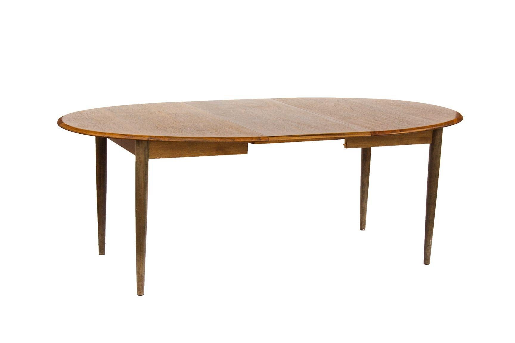 Oval Danish Teak Dining Table with 2 Leaves by Gudme Mobelfabrik 2