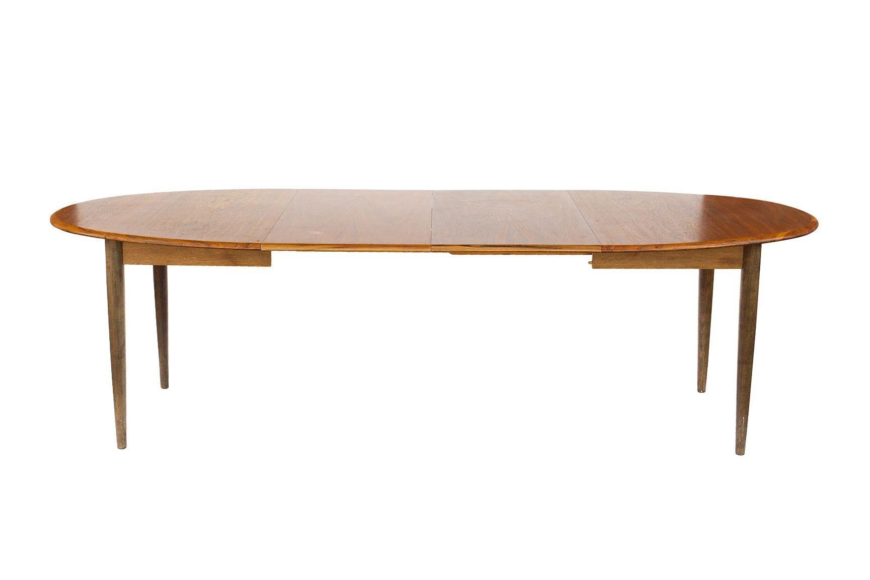Oval Danish Teak Dining Table with 2 Leaves by Gudme Mobelfabrik 3