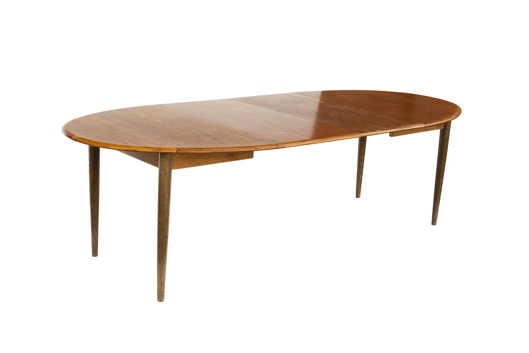 Oval Danish Teak Dining Table with 2 Leaves by Gudme Mobelfabrik 4