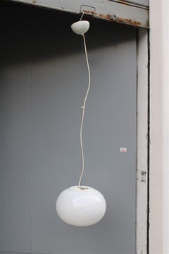 Oval De Majo Italian Murano Chandelier 1970s Italian Design Spiral Glass