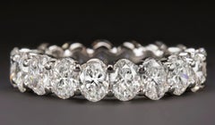 Oval Diamond 3.60 Carat Eternity Band Ring