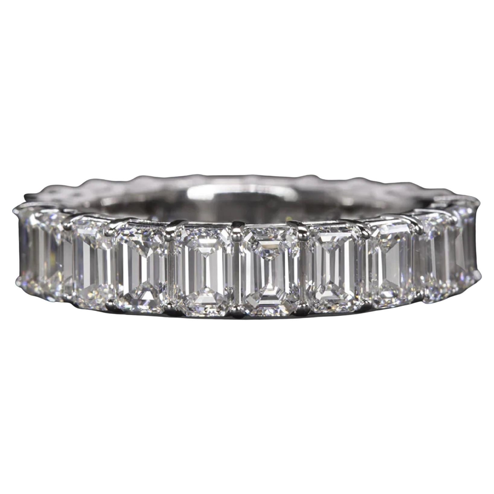 Oval Diamond 3.60 Carat Eternity Band Ring