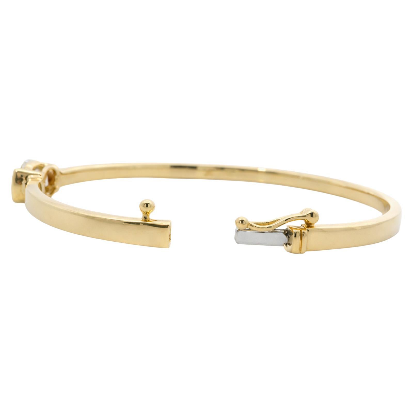 Oval Diamond Bangle - image 3