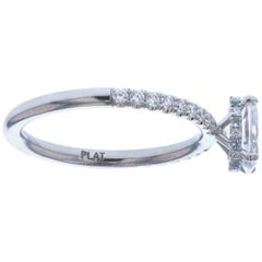 Oval Diamond Engagement Ring with Hidden Diamond Halo ‘GIA Certified’