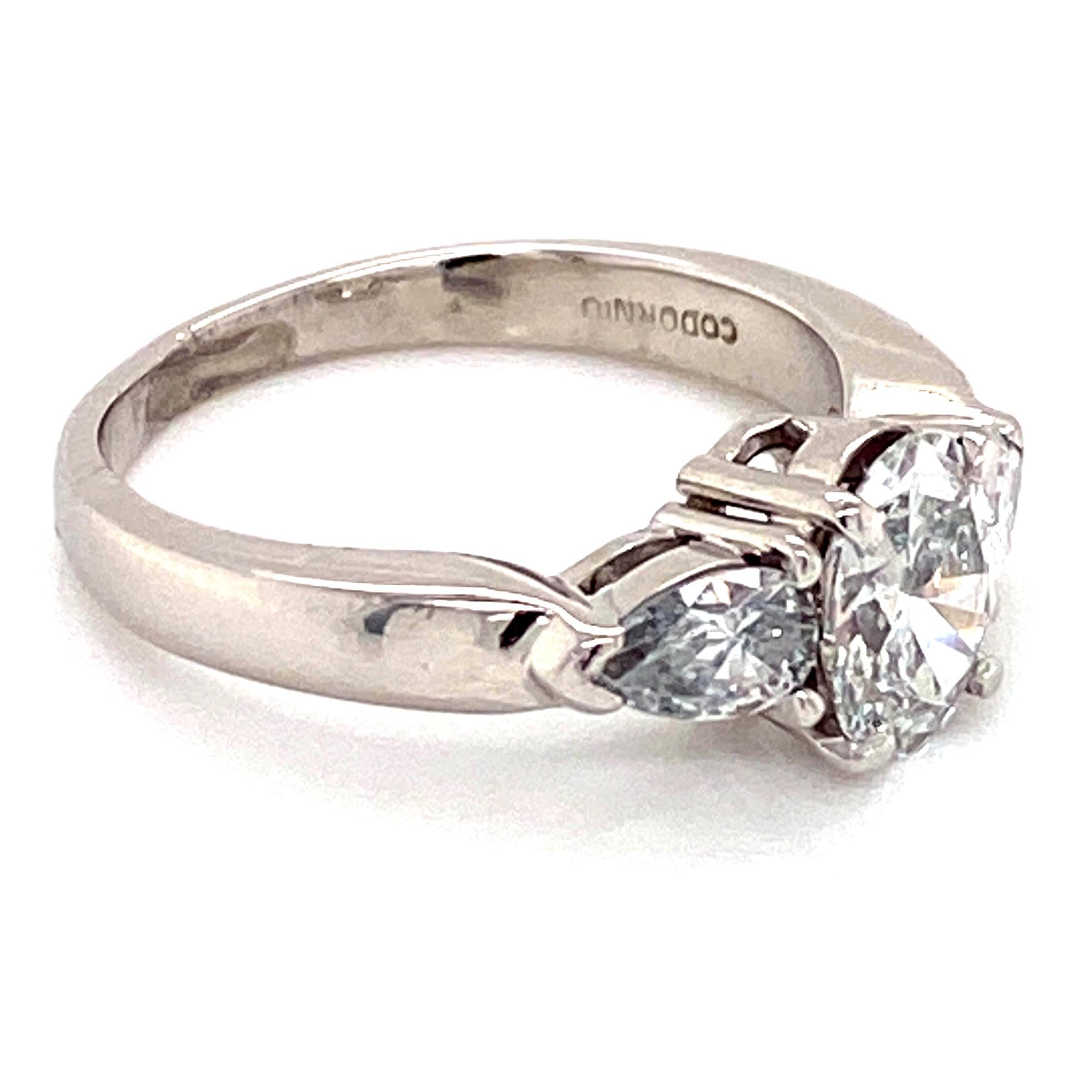 Modern Oval Diamond Platinum Engagement Ring GIA Certified