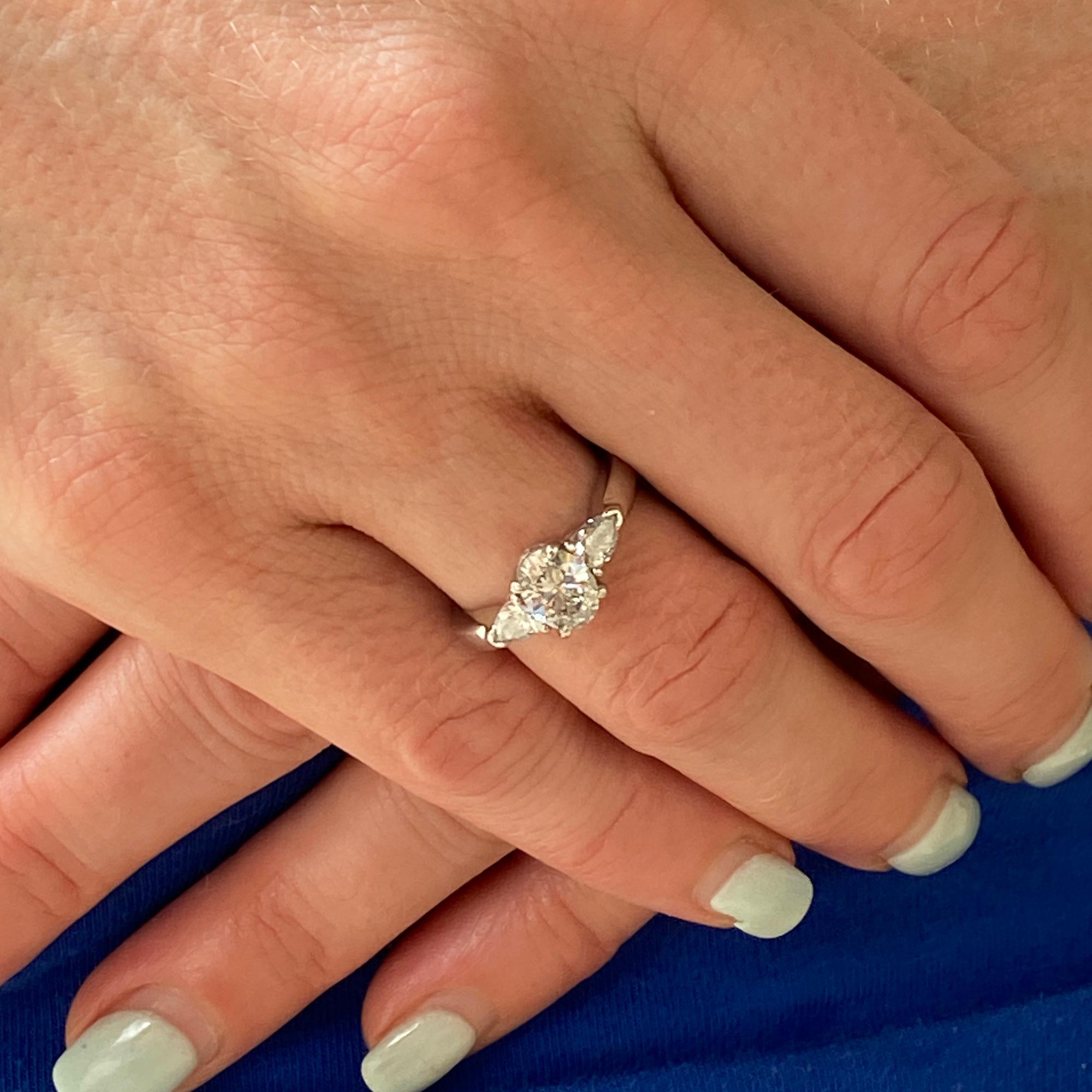 Oval Diamond Platinum Engagement Ring GIA Certified In Excellent Condition In Boca Raton, FL