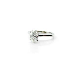Oval Diamond Solitaire ring