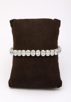 Oval Diamond Tennis Bracelet