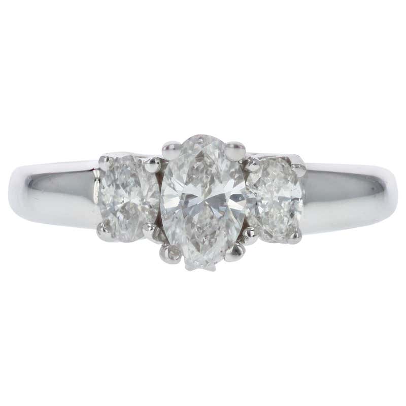 M. Hisae White Diamond Trinity Engagement Ring For Sale at 1stDibs ...